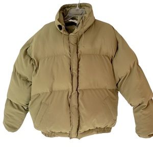 L MNML MENS GREEN SUPER PUFFER JACKET COAT